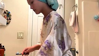 my stepdaughter makes my balls boil (hidden cam)