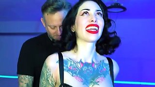 Arson Leigh - Black Satin Bound Bondage