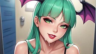 Morrigan Aensland Hentai JOI - Succubus Femdom Breathplay & Cum Control Story