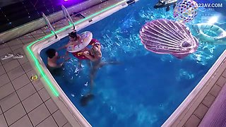 Night Pool Reverse NTR: Cheating with Girlfriend's Best Friend in a Swimsuit x1x61077C79083AE4C011