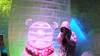 Thai girlfriend gives her white boyfriend a footjob and more