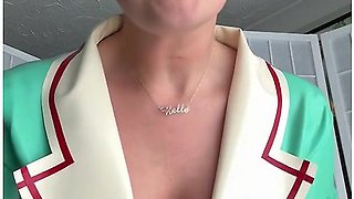 Hot British Latex Nurse Belle Extracts Your Cum With Her Latex Gloves With Belle O'hara