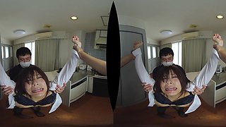 Glamour teen seductress hot VR sex video