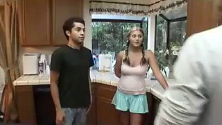 Teen babysitter bailey fucked in the ass by older man