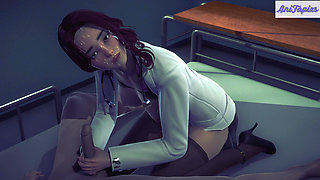 Hot Doctor Demonstrated New Healing Sex - 3D HENTAI