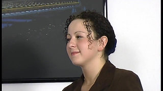 Horny Slut Fucks in the Pub on the First Date and the Bartender Gets a Treat Too!