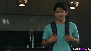 Stepdad Fucks GF as stepson Watches