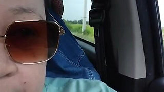 Sexy Molly Pee on the Road