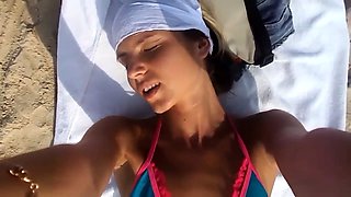 Fit Gina at the beach