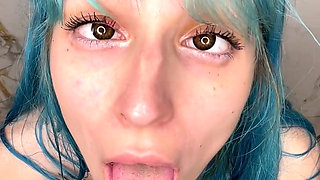 Ahegao and Drooling in a Shower