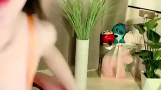 Adorable Japanese teen Izumi Koizumis pussy toyed until