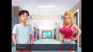 Hot Indian Bhabi Fucks Dever in Summertime Saga 3D Sex Game