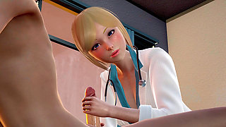 Pantyhose Nurse Rina in 3D Hentai - POV Handjob and Close-Up Titfuck with a No Hands Blowjob Ending - Rule34 Animation