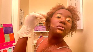 Ebony joi, pegging ebony, indian pegging strapon