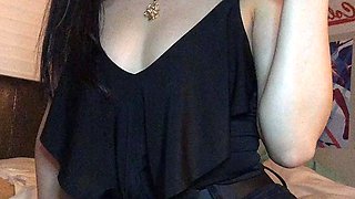 Small titted brunette amateur anal nailed at home