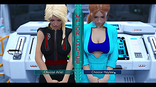 Stranded in Space - Choosing Between the Stepsisters Busty Red Head or the Beuatiful Busty Blonde Virgin