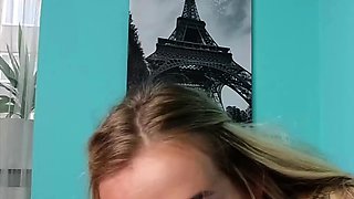 Getting pounded in my stockings by this stud, tits bouncing