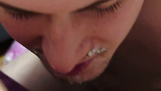 My Horny Husband Licks Sweet Whipped Cream From My Wet Pussy
