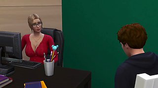 The Sims 4: Sexy married teacher cheats with her student