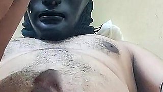 Tamil Desi Couple Deep Throat Blowjob on the Bed