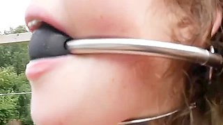 Amateur Young Babe Trained In Bondage And Submission Outside