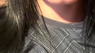 Beautiful MilfyCalla with hungry pussy pee in the toilet, pissing close up