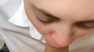 POV Hard Gagging Deepthroat Blowjob Office Secretary