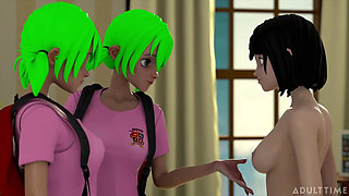 Hentai Sex College Episode 6 - University Student Demonstrates Her Sexual Prowess on Stepdaddy's Cock