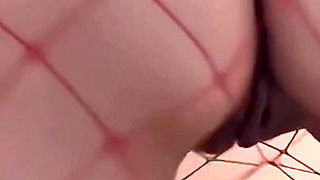 Wearing a Fishnet Stocking and Making My Perfect Ass Bounce