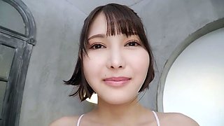 Asian Girl Removes Pink Panties And Toys With