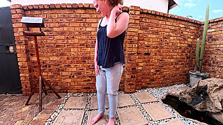 Blond MILF Pissing in Clothes Desperation Compilation