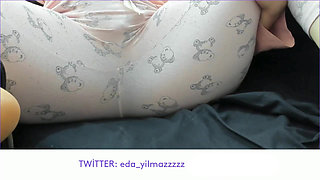 Masturbation in Pajamas - Pussy Caressing in Pajamas