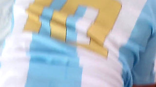 Score a Goal in Me Argentina Fan Punished for Messi’s Red Card Begging