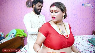 Desi Warm Lonely Step Mother Tears up Daughters-in-law Spouse