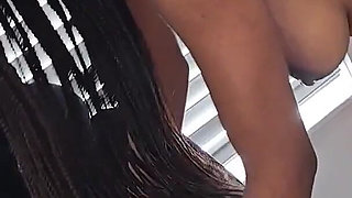 Creampie for Thin Big Tit Ebony Girl- Munro B