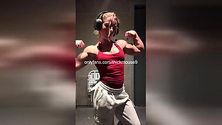 super skinny 18yo Lena Mouse fucked by 3 very huge cocks