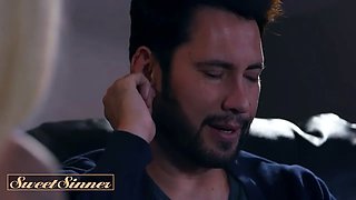 Yummy sinner - insane blondie tempts her man's dad with sweet talk and hot fucking penetration