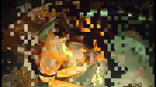 Lesbia Threesome with Strap on