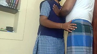 School Girl First Time Sex With Teacher - Tamil 4K Porn Uniform Fantasy
