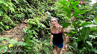 Sex on the deserted beach!! Amateur Brazilian teen sucked dick and taken cum in the face - amateur  sex video