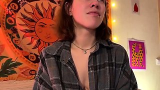 Cute blonde amateur webcam teen masturbating