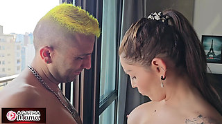 Agatha in Hubby Arranged to Play Ball with Her Friends, but the MILF Had Two More Interesting Balls to Enter the Field