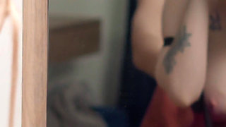 Step Son Creampies Step Mom in Hotel Share Bed Petting!