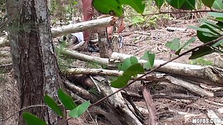 Outdoor Reality Hardcore - Blonde MILF Thinks She’s Sneaky - Emerge