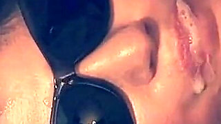 Slave Masturbates with Two Dildos and Then Gets Cum on Her Asshole