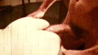 Sepia-toned Anal Orgy Shows Retro Brunette Taking All Holes