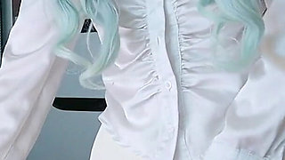 Stepmommy Wets Her Blouse and Yoga Pants in the Shower