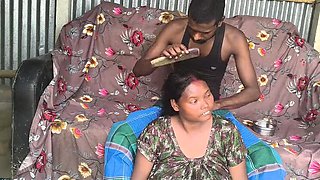Desi Bhabhi Big Boobs Oil Massage and Hardcore Fucking Sex with Devar
