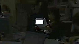 Her pants are taken off, a vibrator is inserted, and she squirts with fingering.