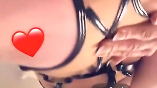 Blonde in Mask and All in One Outfit